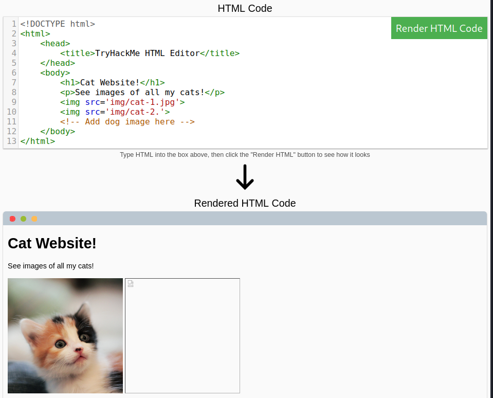 HTML playground - Question 1 HTML playground 1