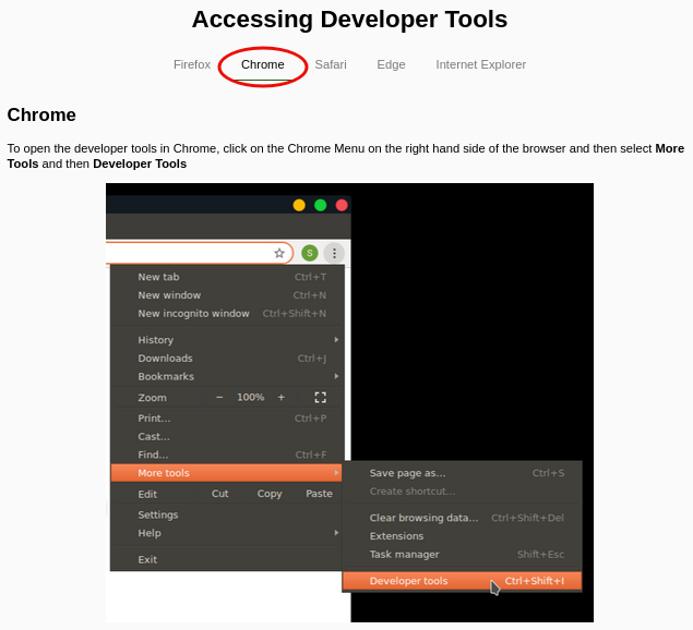 Accessing Developer Tools - 2 Accessing Developer Tools - 2