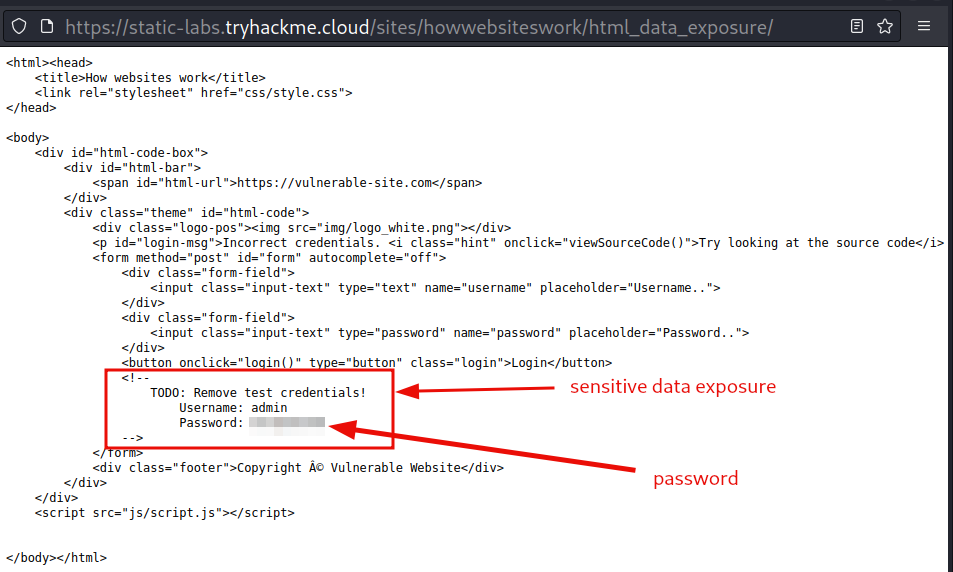 Sensitive data exposure - 3 Sensitive data exposure - 3