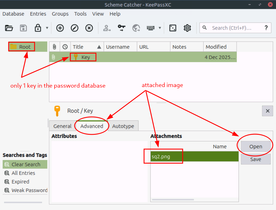 KeePass Attached Image