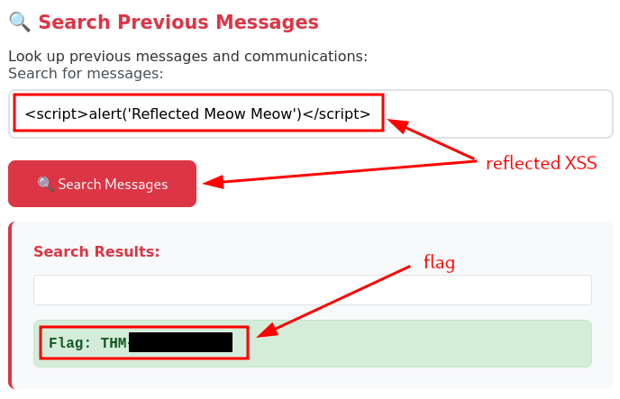 Flag for Reflected XSS
