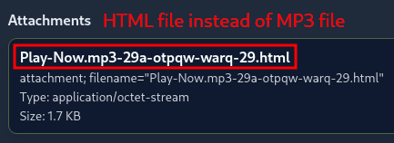 Second Email - Potentially Malicious Attachement