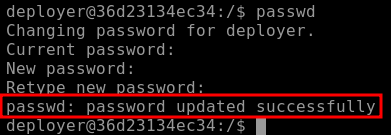 Successful Password Change