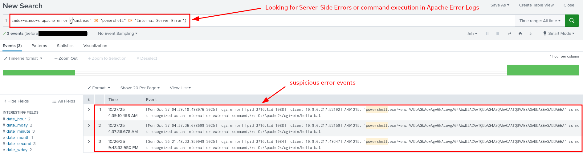 Failed Command Execution Attempts